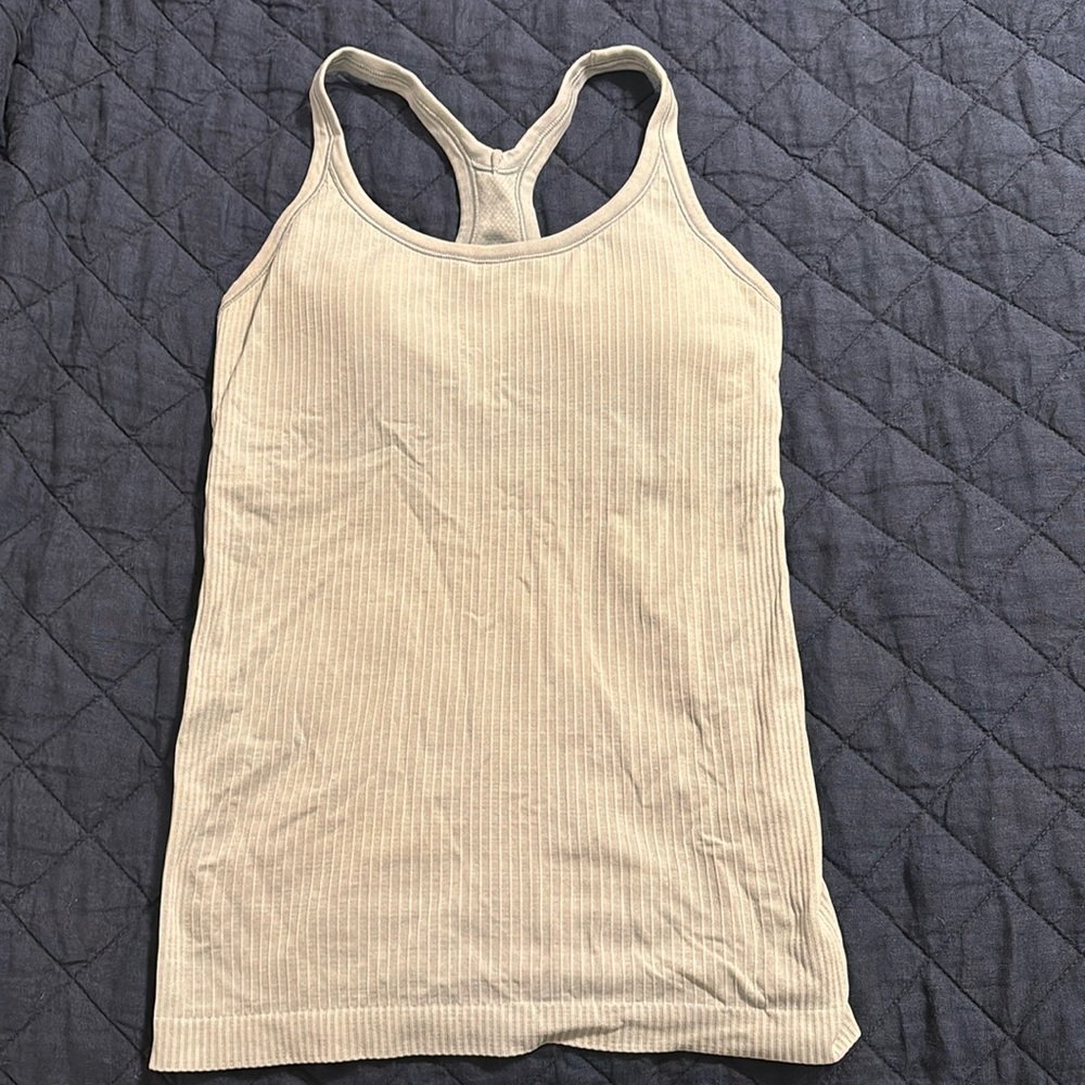 lululemon ribbed exercise tank size 6 / small